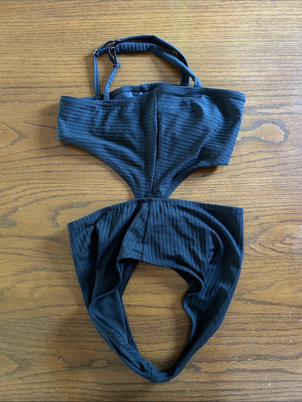 NWOT Shade & Shore Women’s Ribbed Cutout One-Piece - Size Small - Picture 5 of 10